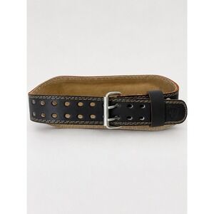 Harbinger Weightlifting Belt Unisex Medium Black Leather Padded Support 4 Inch